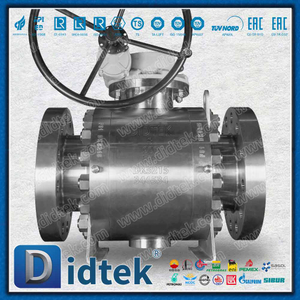 Duplex Alloy F51 Trunnion Ball Valve For Sour Natural Gas, Crude Oil with H₂S and CO₂