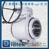 Marine Engineering Lip Seal Trunnion Ball Valve With Position Indicator