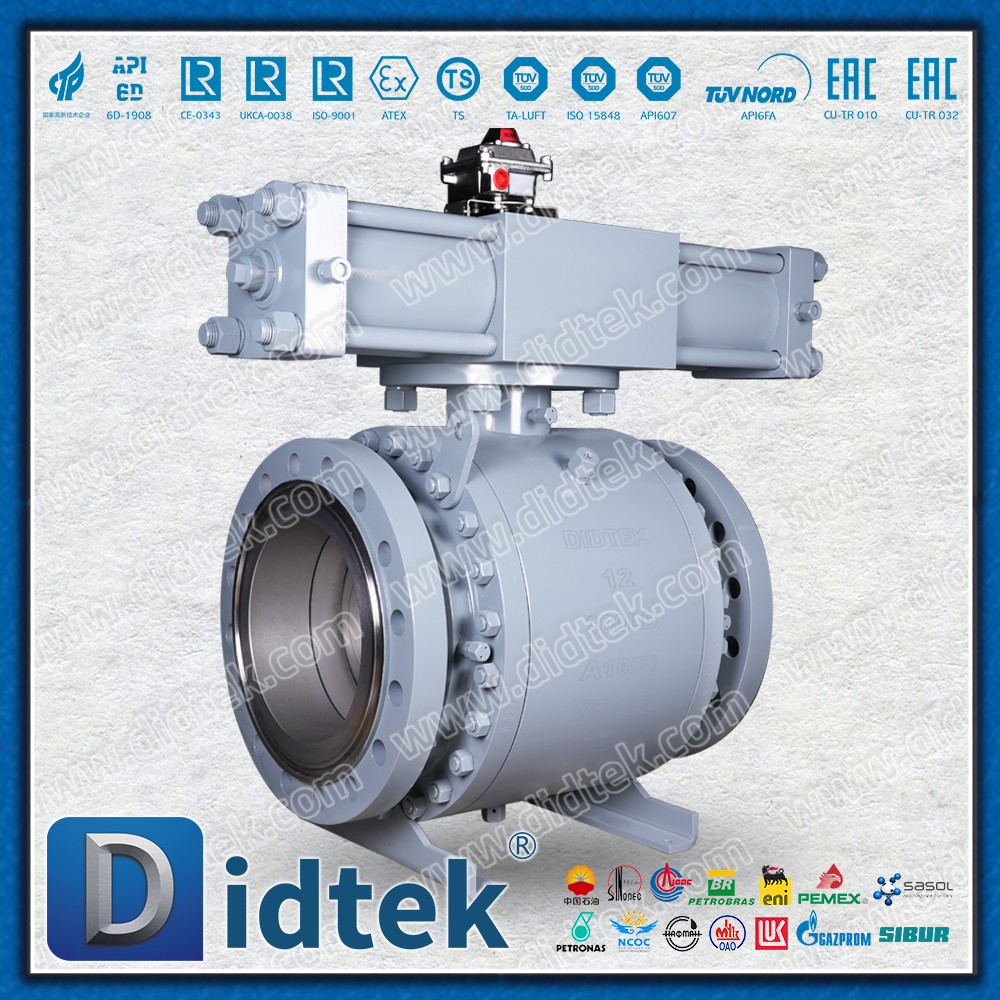 Marine Pneumatic Hydraulic Trunnion Ball Valve for Offshore Engineering