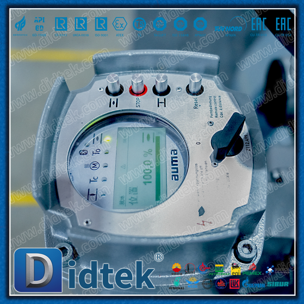 ESD Marine Engineering Trunnion Mounted Auma Electric Ball Valve For High Pressure Gas