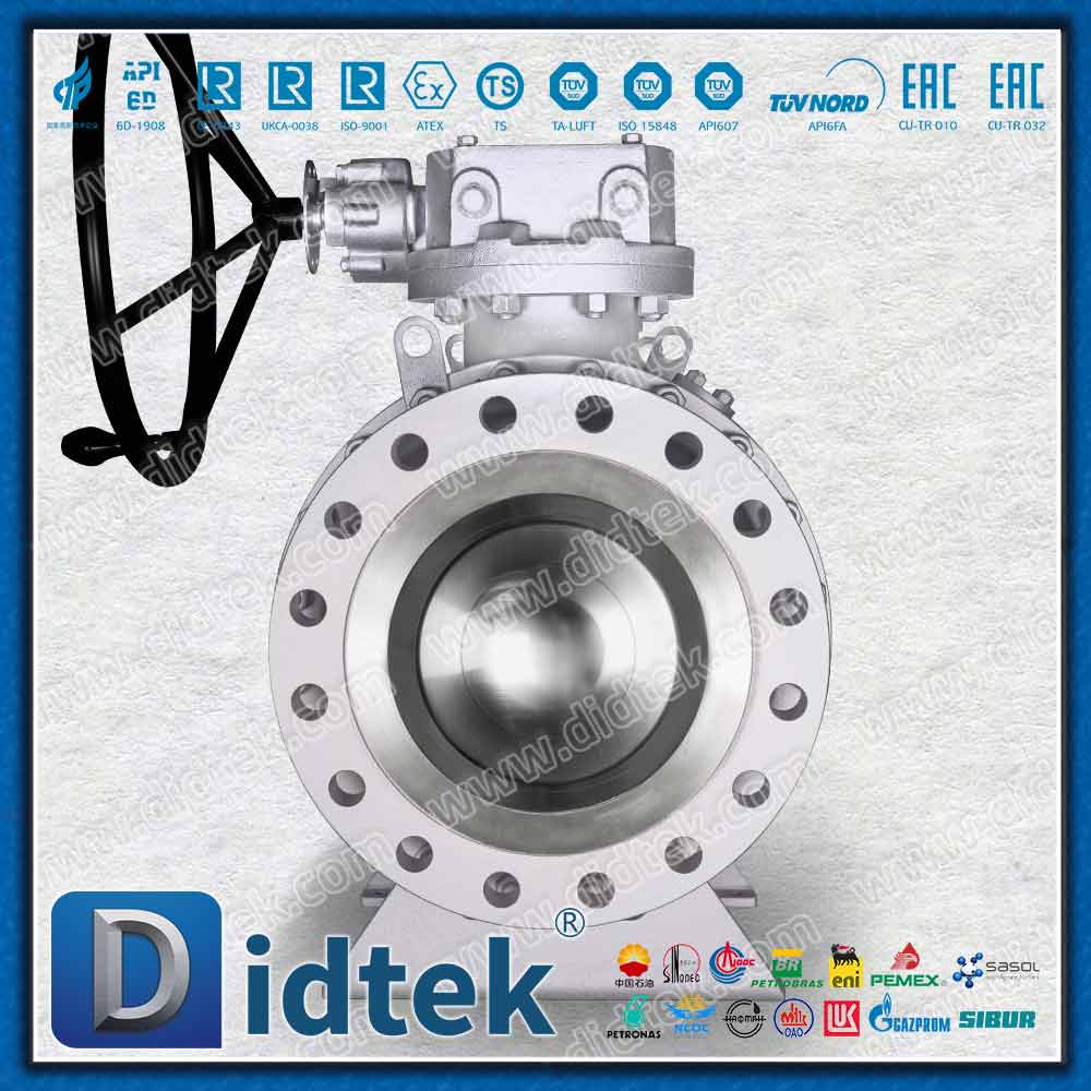 LF2 Three Pieces Body Trunnion Ball Valve With Spring Energized Sealing