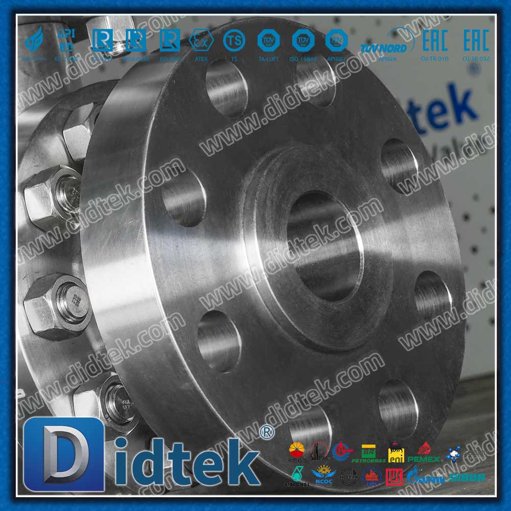 F51 1500 Class Forged Trunnion Ball Valve With PEEK Sealing