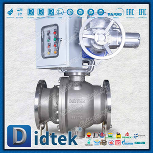 Intelligent Electric Operator CD4MCU Ball Valve With Control Box