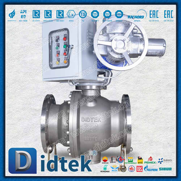 Intelligent Electric Operator CD4MCU Ball Valve With Control Box