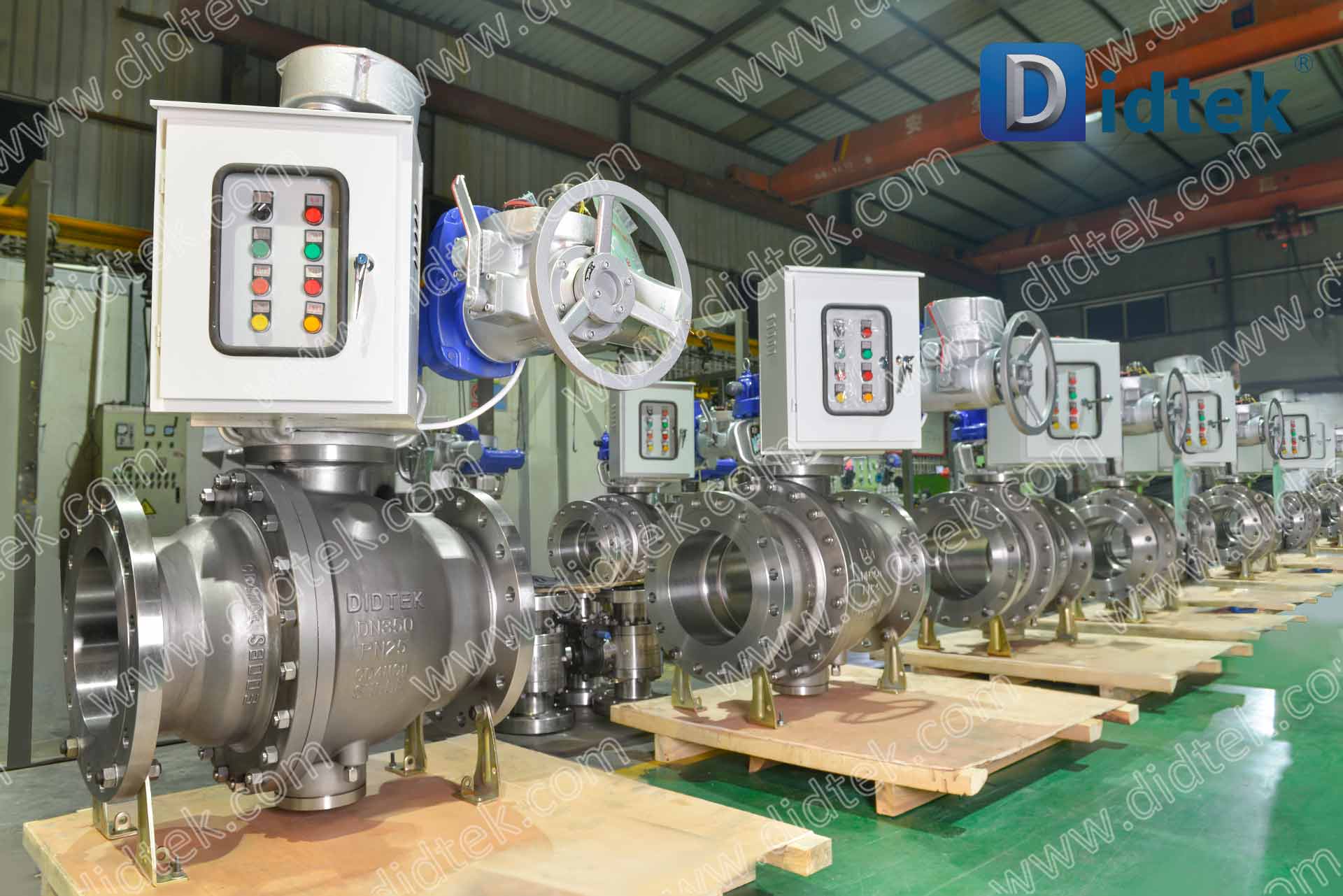 A-41 DIDTEKCTBV -Intelligent Electric Operator CD4MCU Ball Valve With Control Box