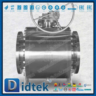 PTFE Elgiloy Marine Engineering FPSO F316 Trunnion Ball Valve