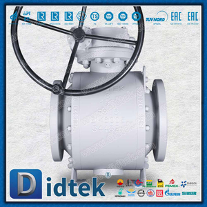 Marine Engineering Lip Seal Trunnion Ball Valve With Position Indicator