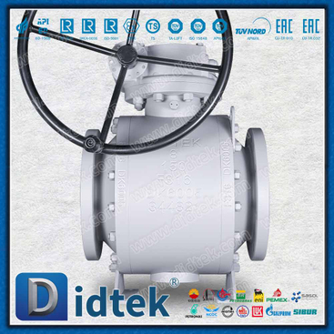 Marine Engineering Lip Seal Trunnion Ball Valve With Position Indicator