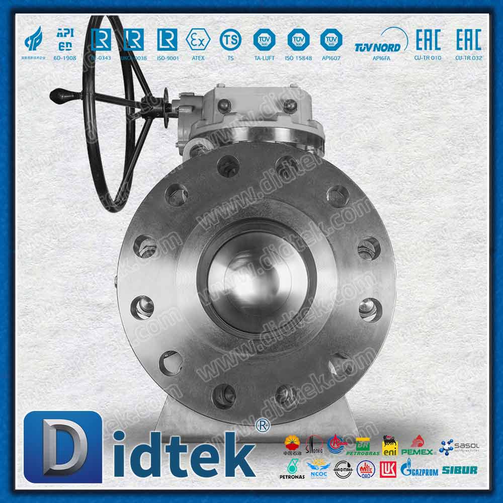 Duplex Alloy F51 Trunnion Ball Valve For Sour Natural Gas, Crude Oil with H₂S and CO₂
