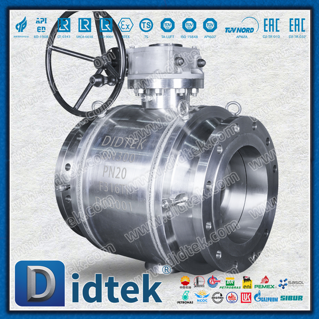 Fully Welded Trunnion Ball Valve with F316Ti Body & HNBR Seat