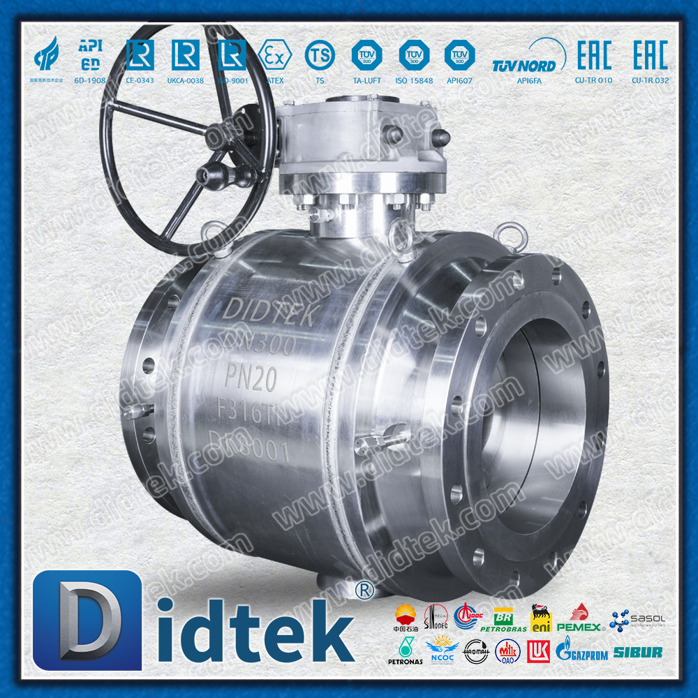 Fully Welded Trunnion Ball Valve with F316Ti Body & HNBR Seat