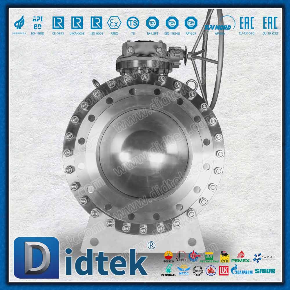 PTFE Elgiloy Marine Engineering FPSO F316 Trunnion Ball Valve